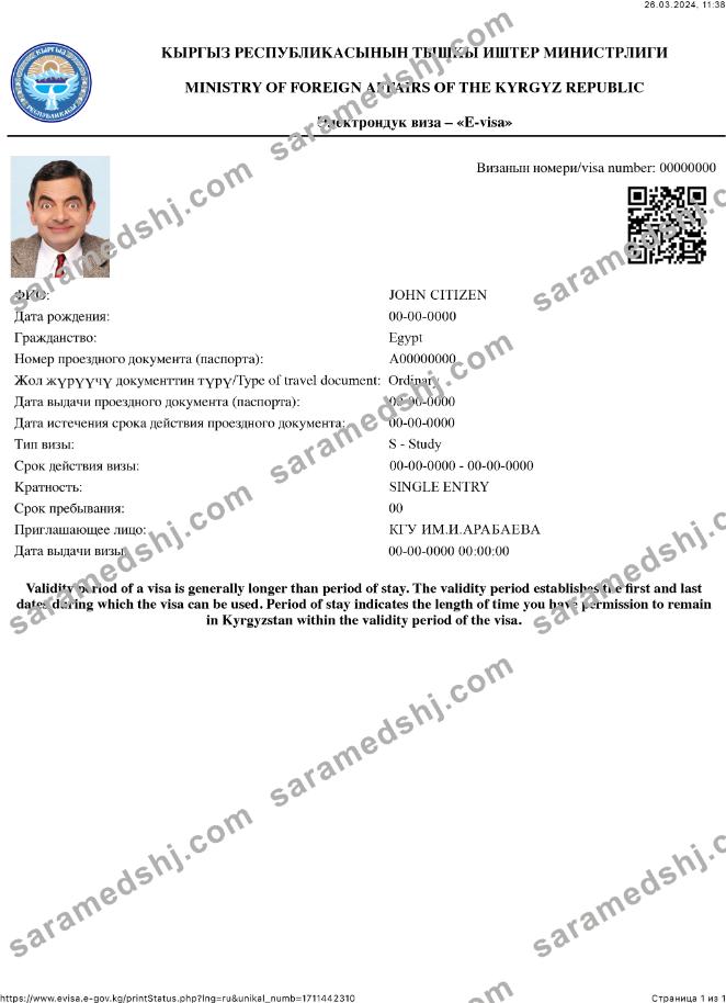 Kyrgyz Republic e-visa